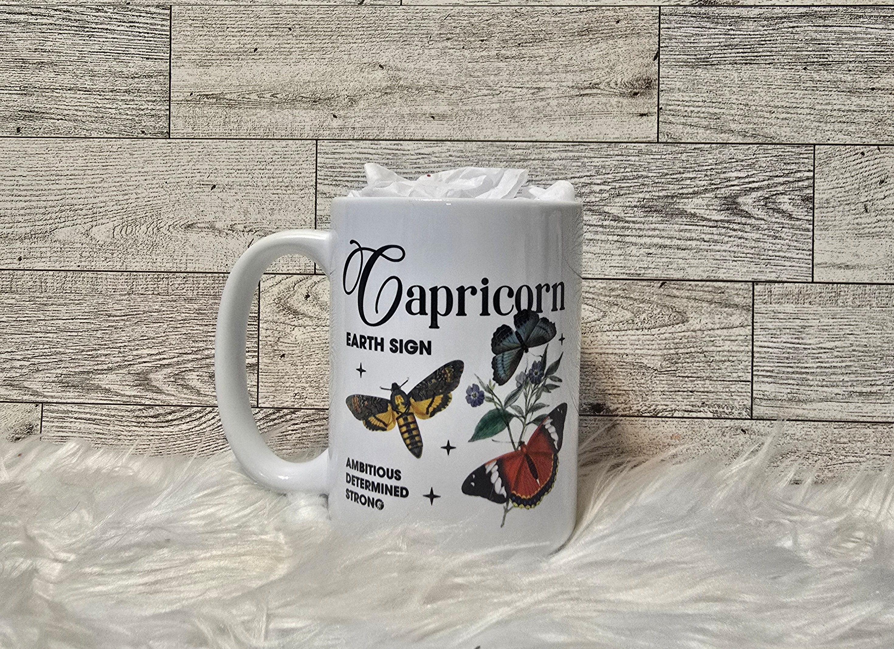 Zodiac Butterfly 15oz Coffee Mug