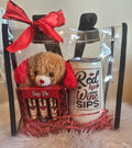 Red Lips Wine Sips Wine Tumbler/Lipstick Gift Bag Set