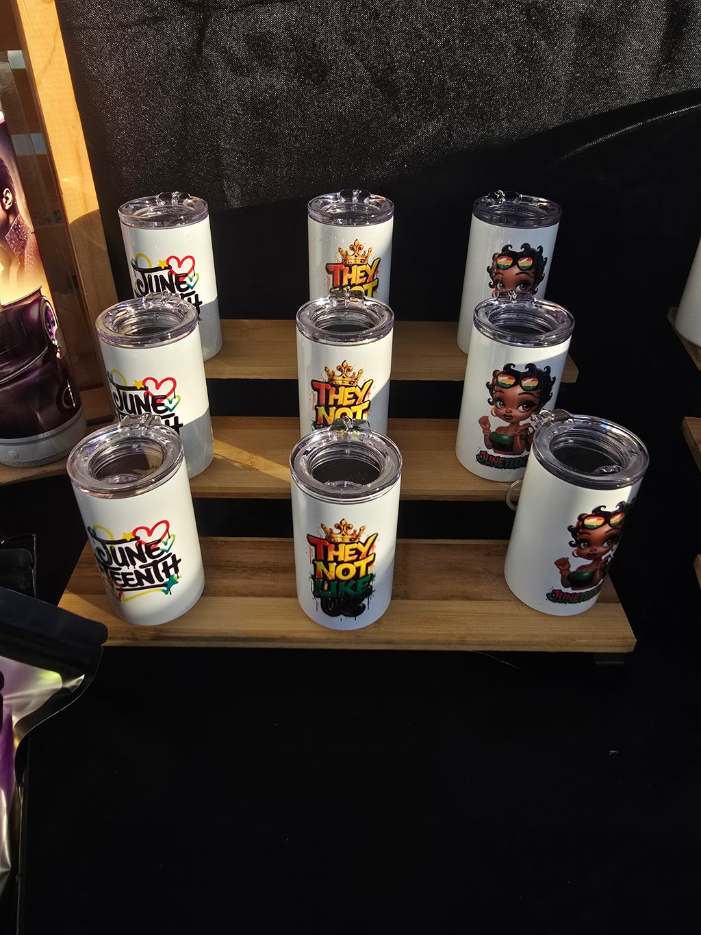 Juneteenth Mini Shot Tumbler Keychains