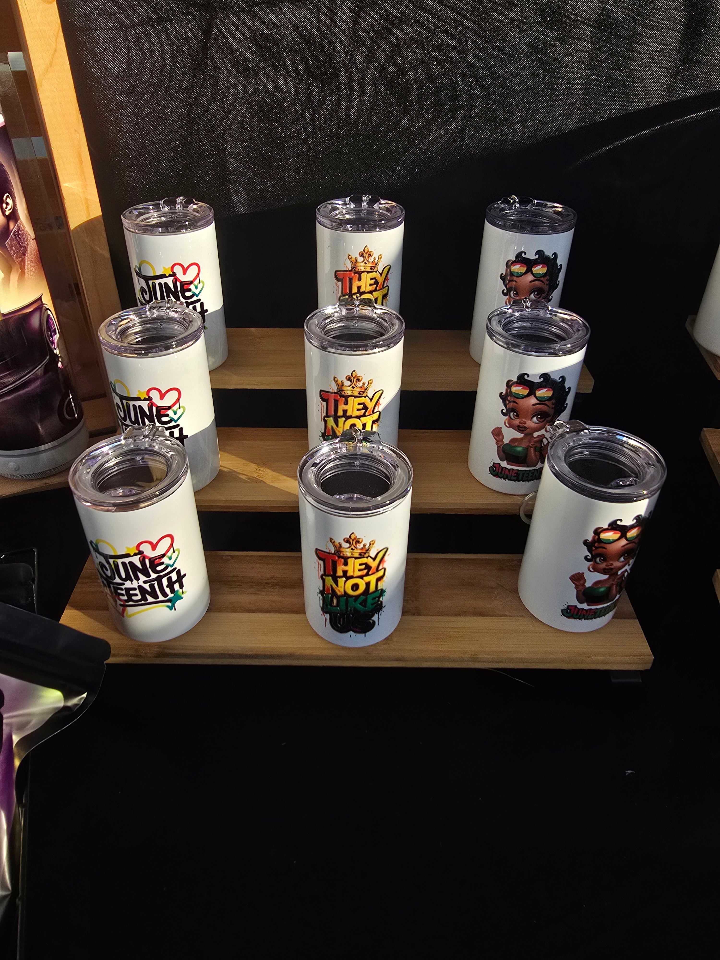 Juneteenth Mini Shot Tumbler Keychains