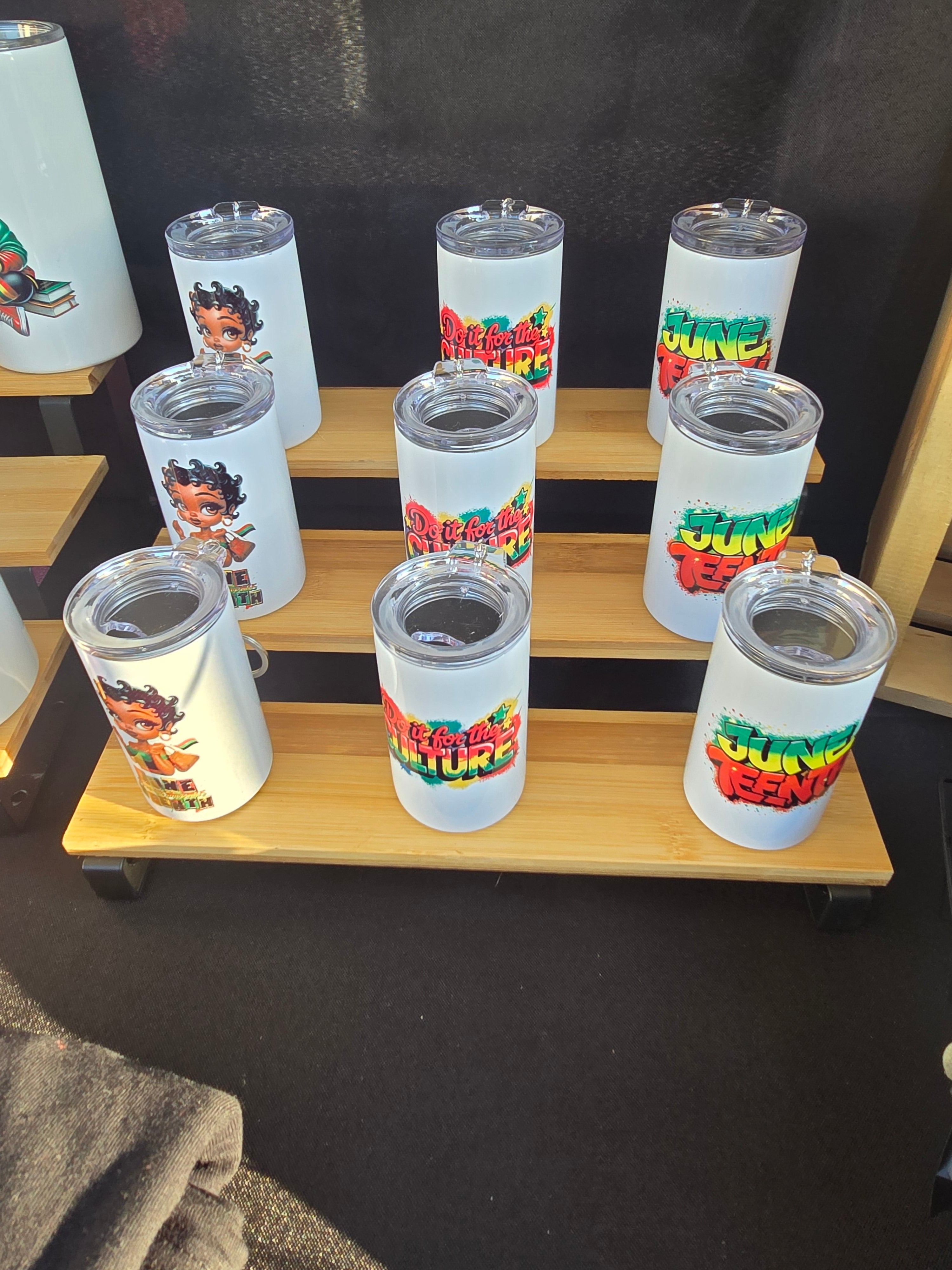 Juneteenth Mini Shot Tumbler Keychains