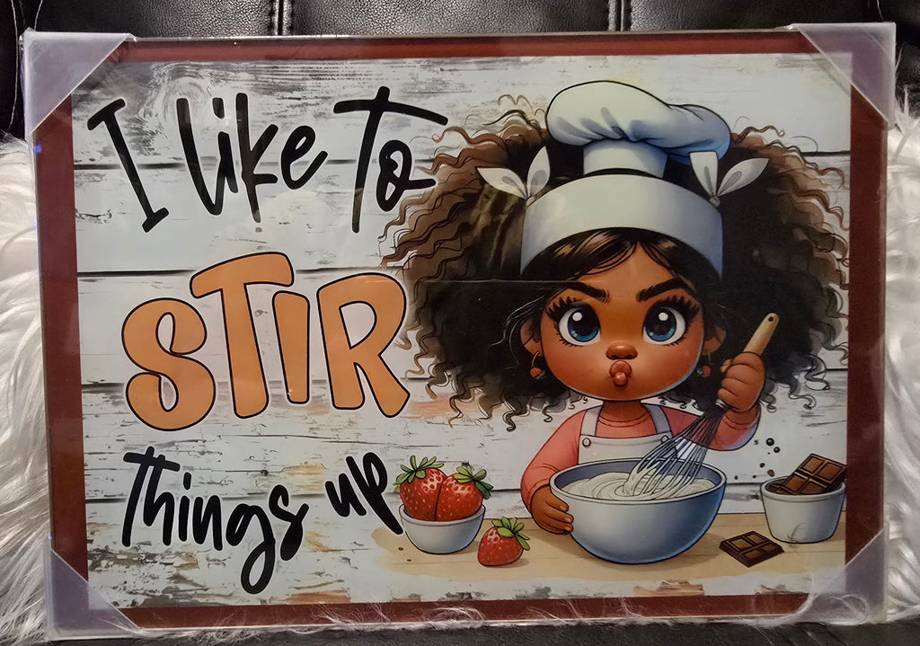 Black Girls Small Glass Cutting Boards