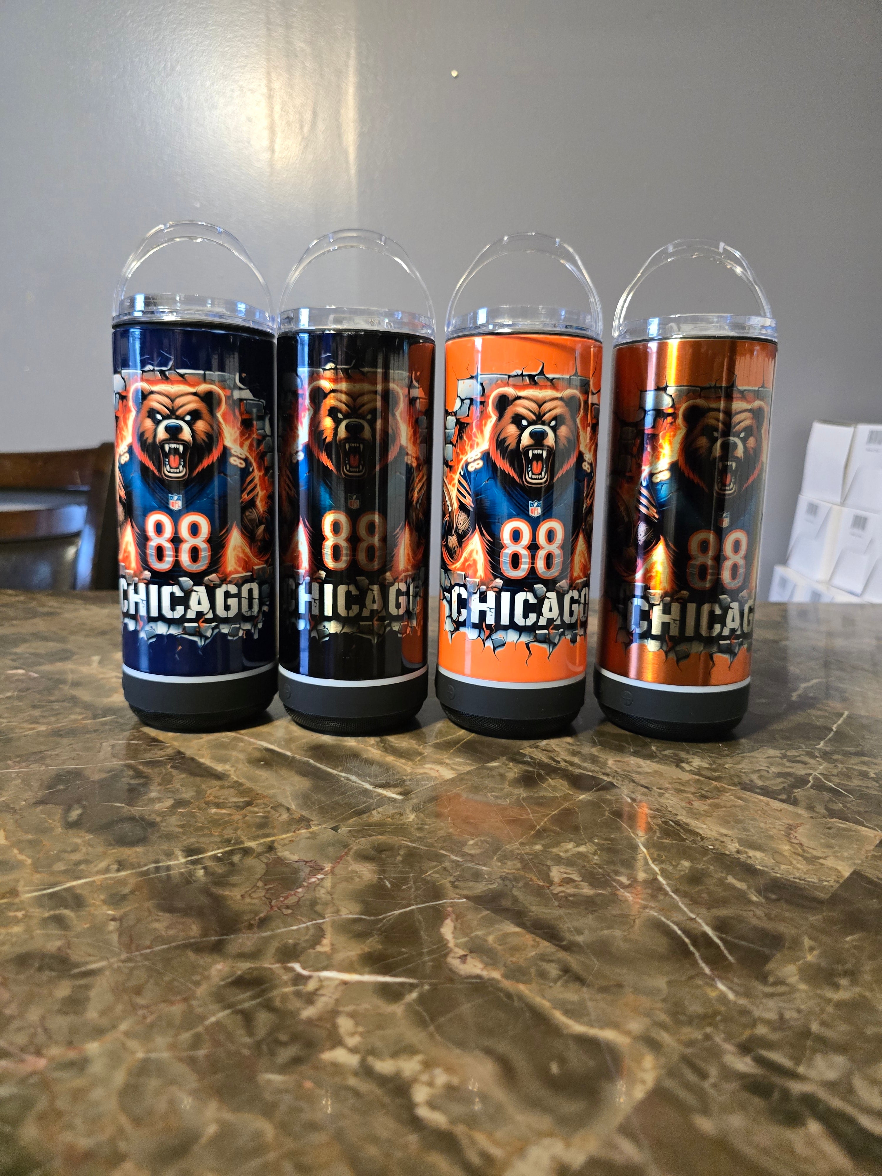 Chicago Football 4in1 Bluetooth Speaker Tumblers