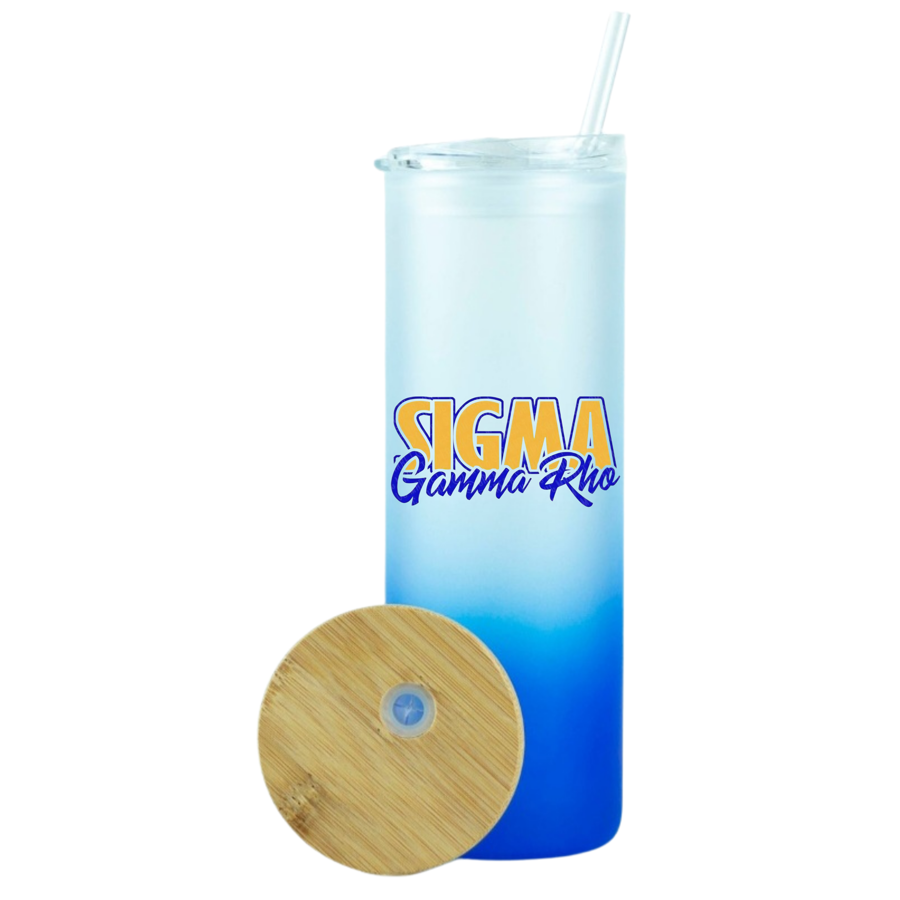 SGRho 20oz Glass Tumbler w/Duo Lid