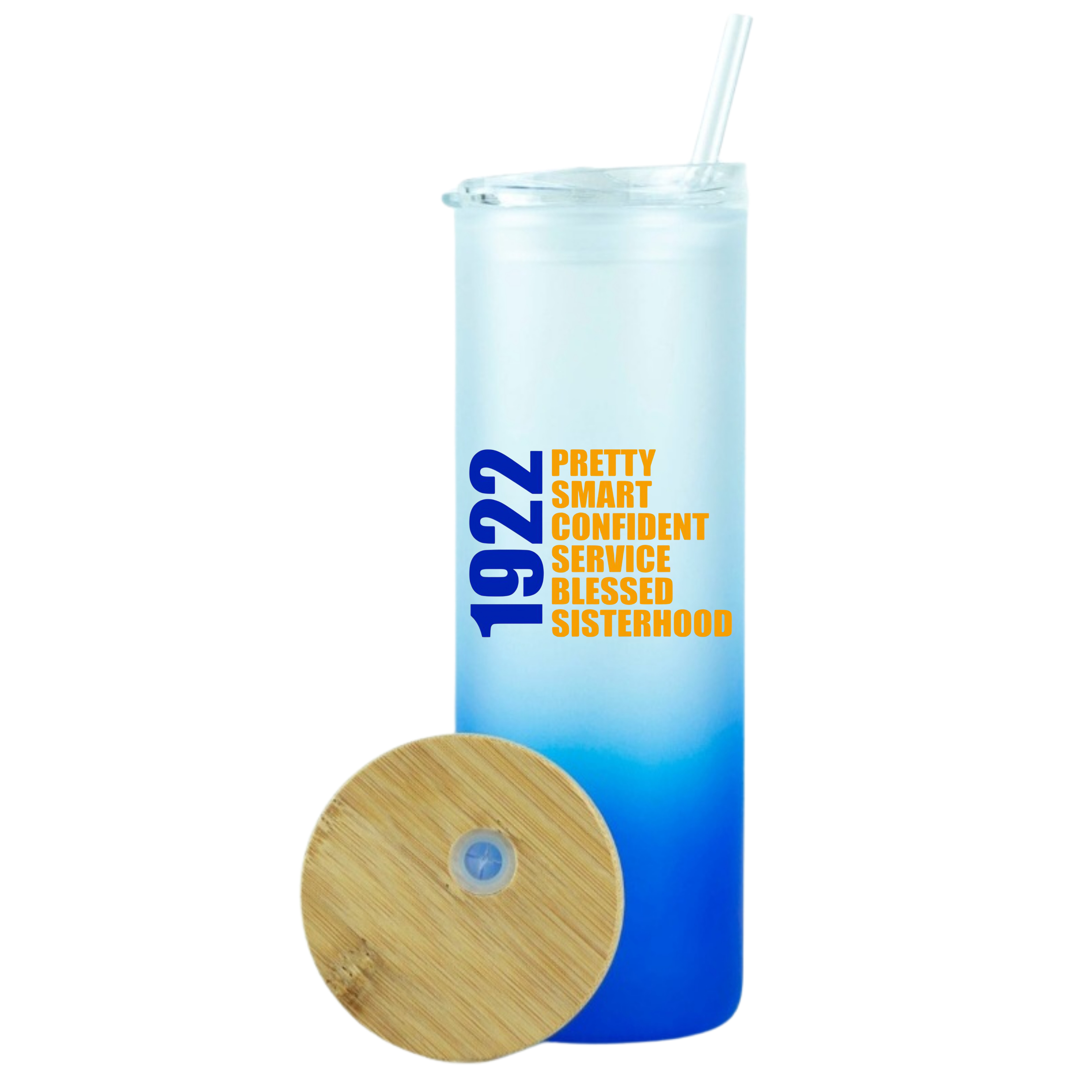 SGRho 20oz Glass Tumbler w/Duo Lid