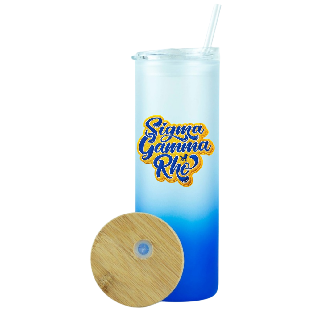 SGRho 20oz Glass Tumbler w/Duo Lid