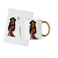 White (Gold Trim) Journal, Mug, Socks Gift Box Set