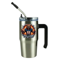 Chicago Football 12oz Clear Grippy Football Travel Mug