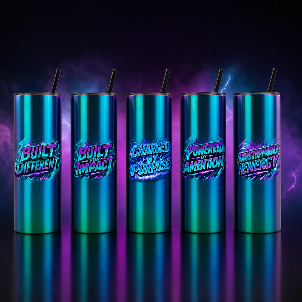 Blue Electric Energy 20oz Tumblers