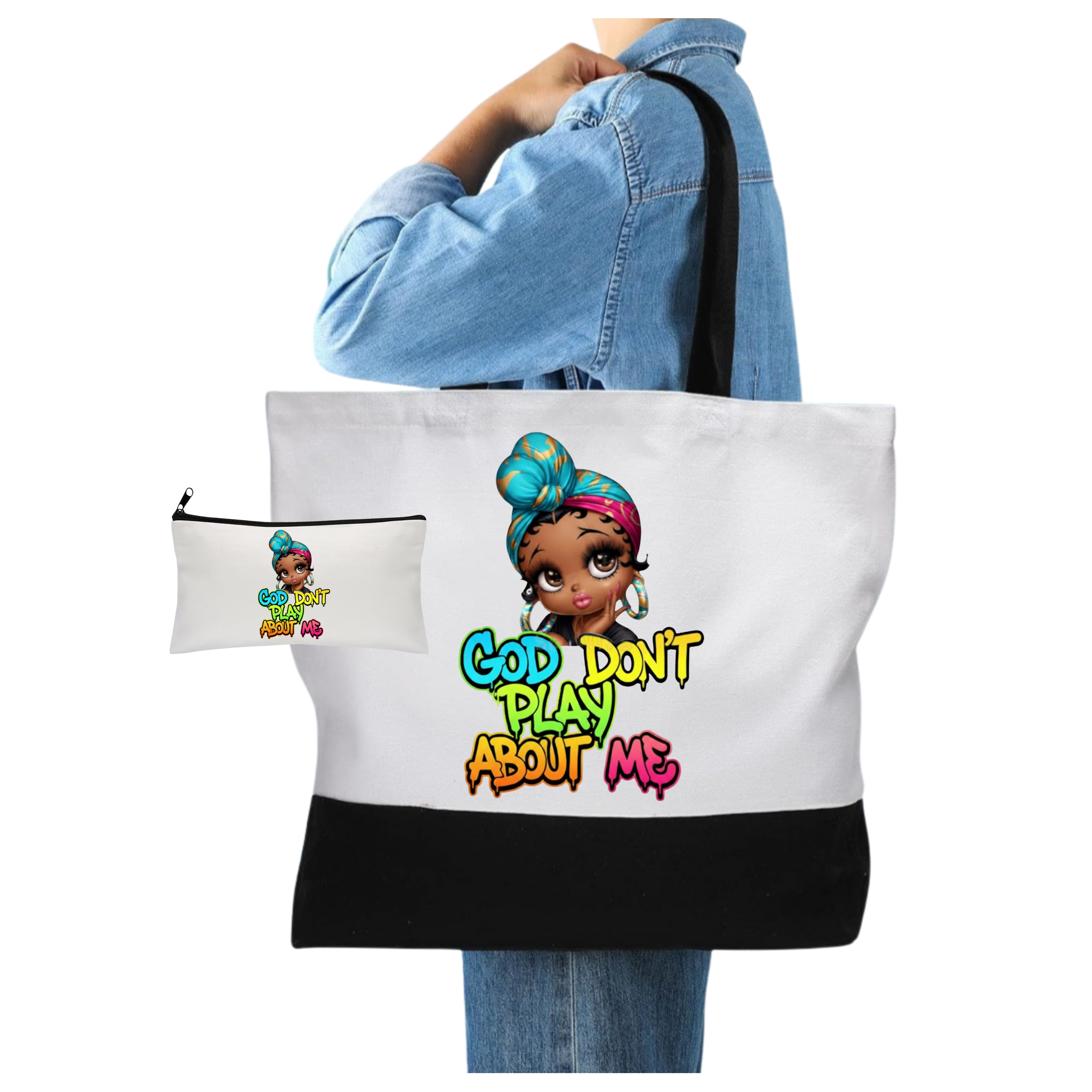 Tote & Matching Makeup Bags