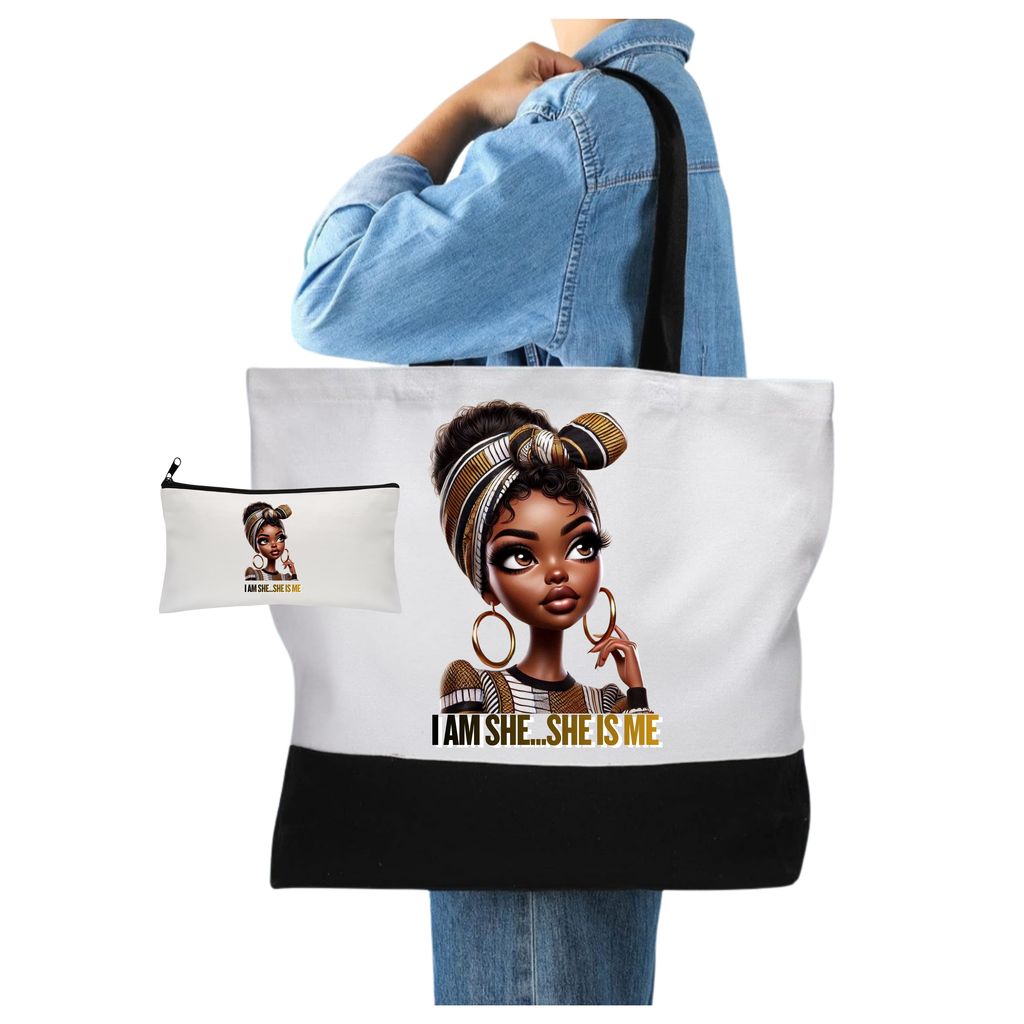 Tote & Matching Makeup Bags