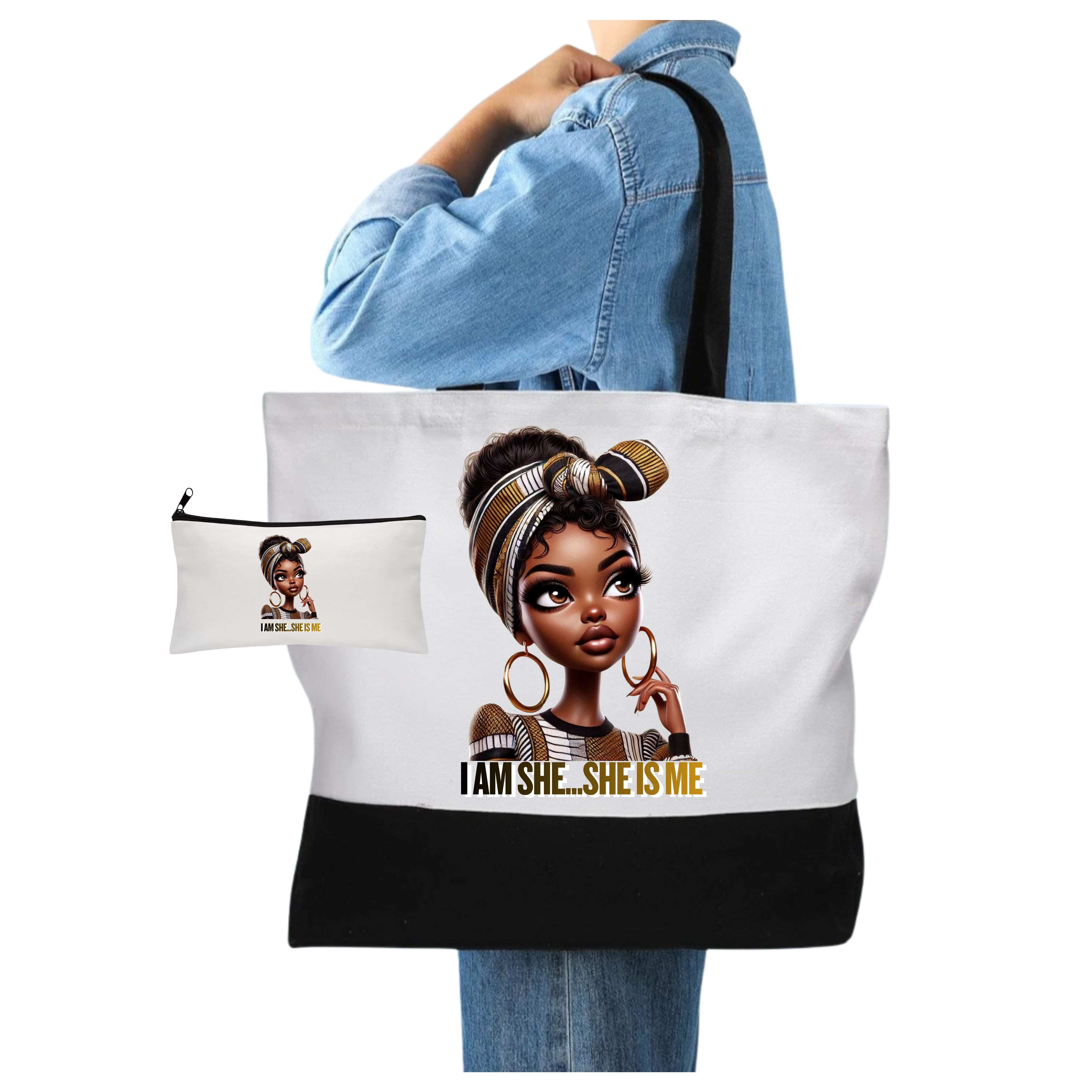 Tote & Matching Makeup Bags